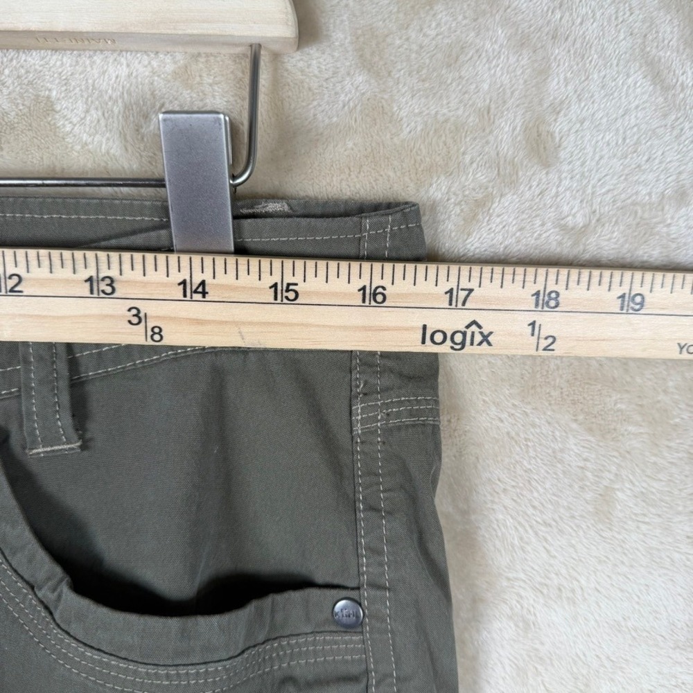 Kuhl Womens Cargo Pants Olive Green Roll Up Hiking Outdoor Utility Size 8R - Picture 9 of 11